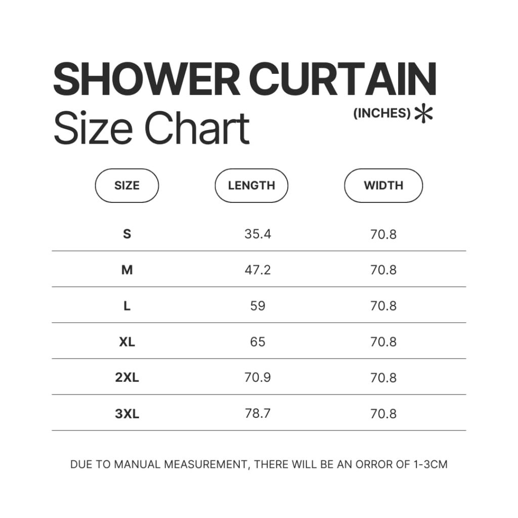 Shower Curtain Size Chart - Avatar The Last Airbender Gifts
