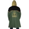 Earth Kingdom Avatar AOP Hooded Cloak Coat BACK Mockup - Avatar The Last Airbender Gifts