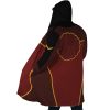 Red Lotus Avatar AOP Hooded Cloak Coat SIDE Mockup - Avatar The Last Airbender Gifts