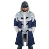 White Lotus Avatar AOP Hooded Cloak Coat FRONT Mockup - Avatar The Last Airbender Gifts